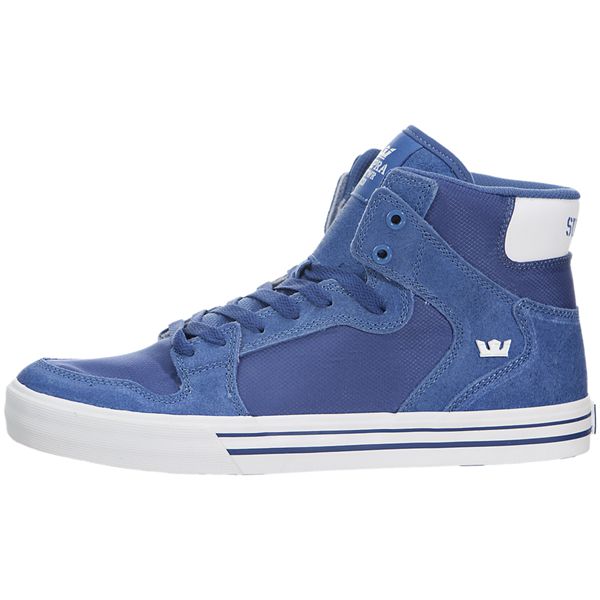 Supra Mens Vaider High Top Shoes - Blue | Canada U5573-0E20